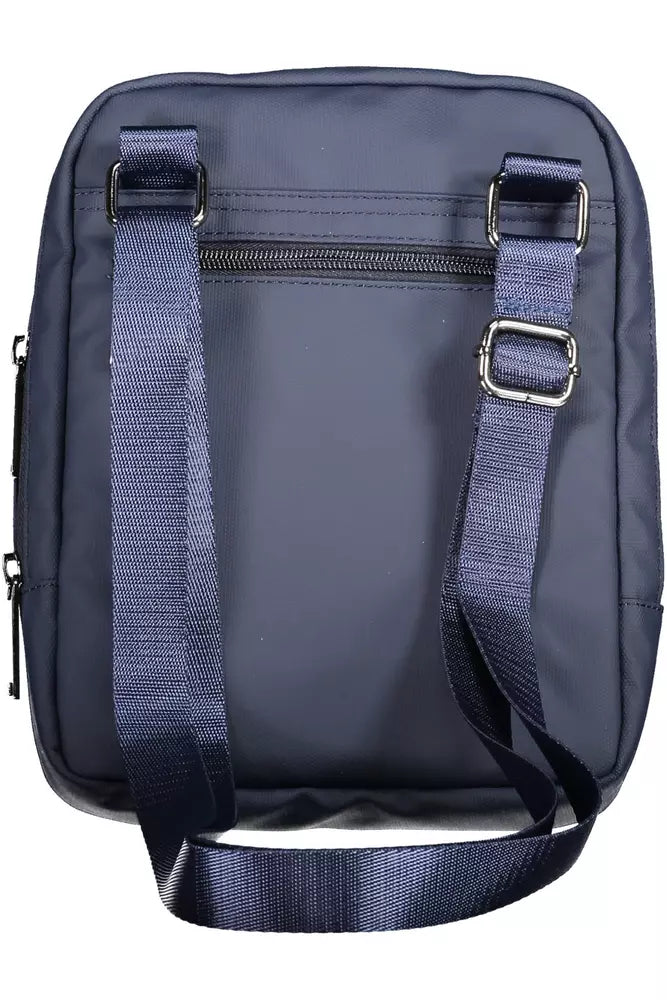 Aeronautica Militare Blue Polyester Men Shoulder Bag