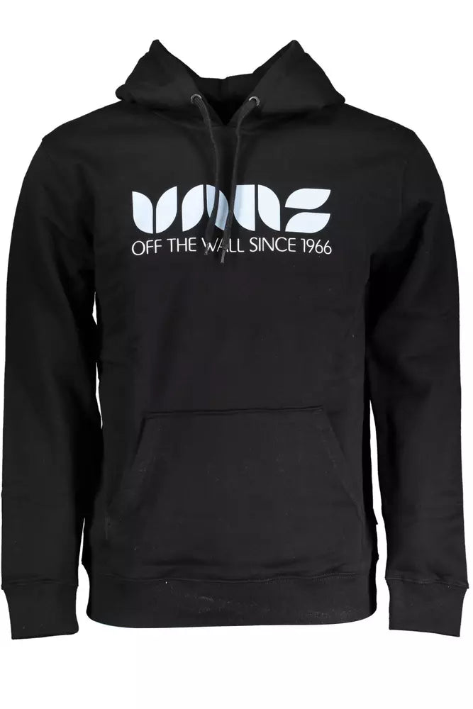 Vans Elegant Long-Sleeved Hooded Sweatshirt in Black Vans