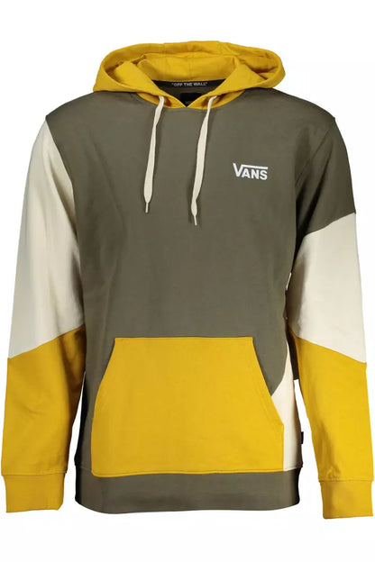 Vans Green Cotton Hooded Sweatshirt with Logo Print Vans