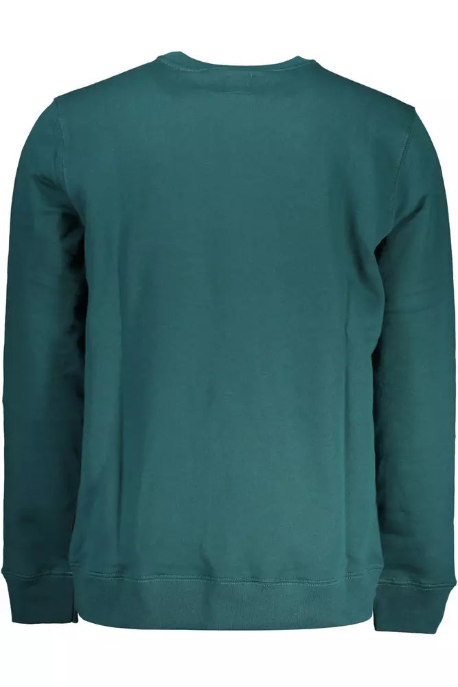 Vans Green Logo Print Round Neck Sweatshirt Vans