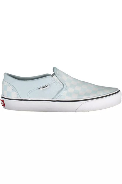 Vans Chic Light Blue Sporty Sneakers with Logo Accent Vans