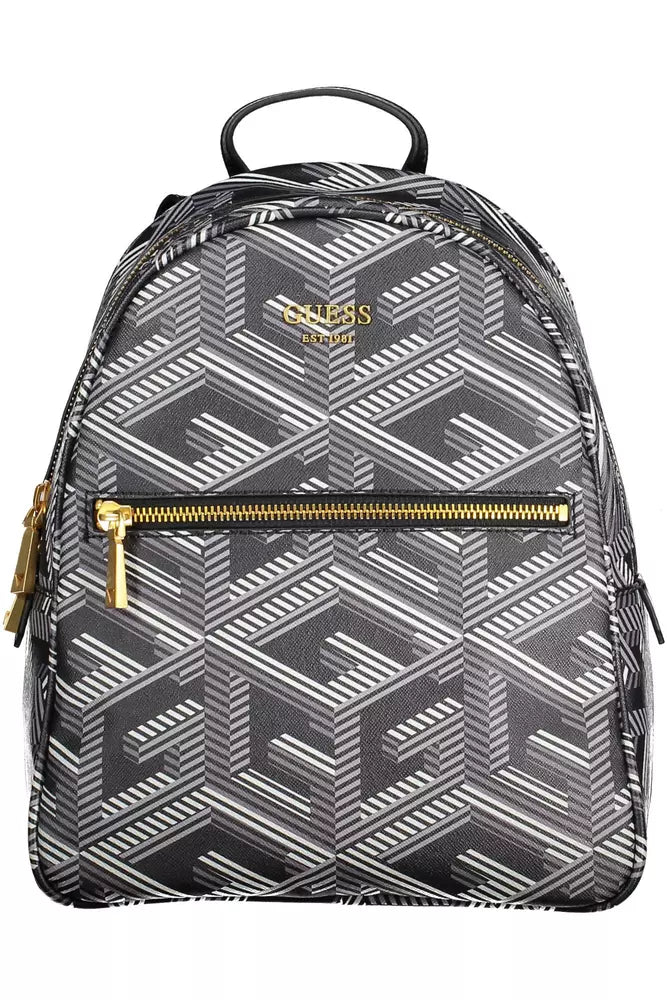 Guess Jeans Elegant Black Polyethylene Backpack Guess Jeans