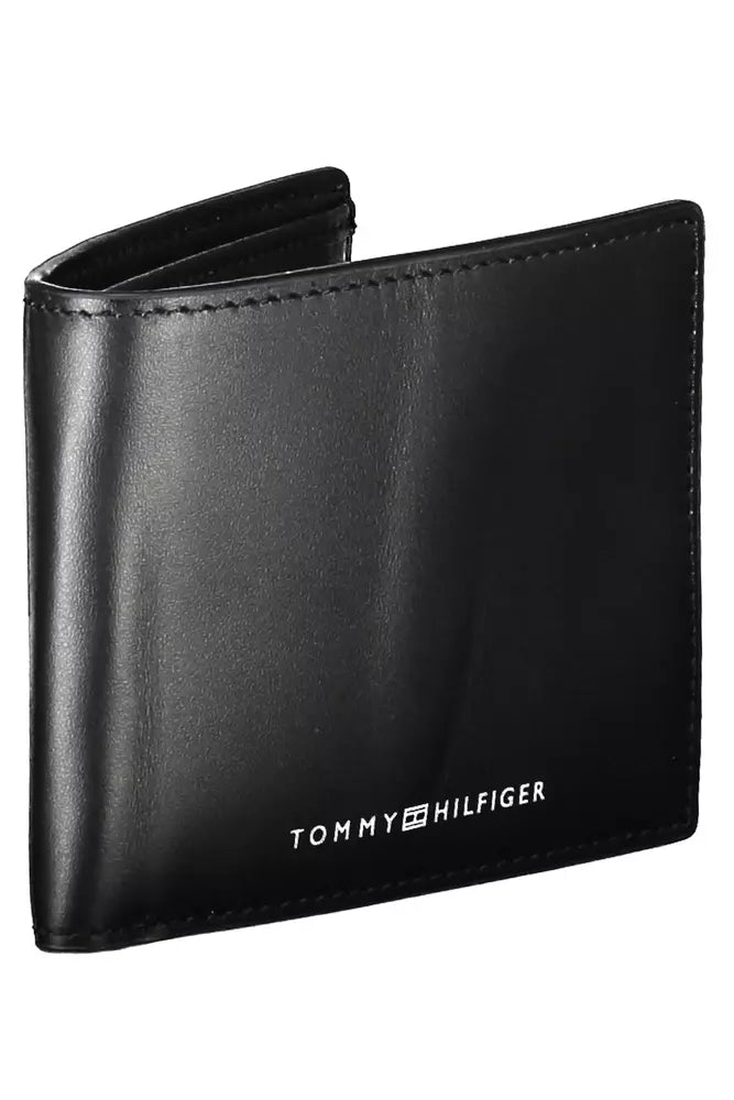 Tommy Hilfiger Black Leather Men Wallet