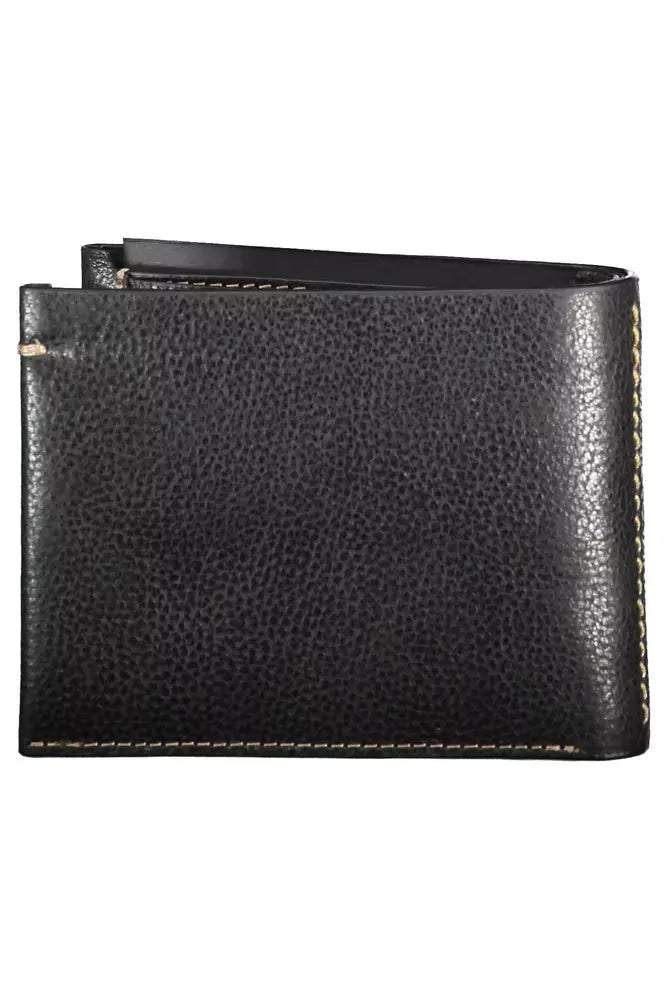 La Martina Sleek Black Leather Wallet for the Modern Man La Martina