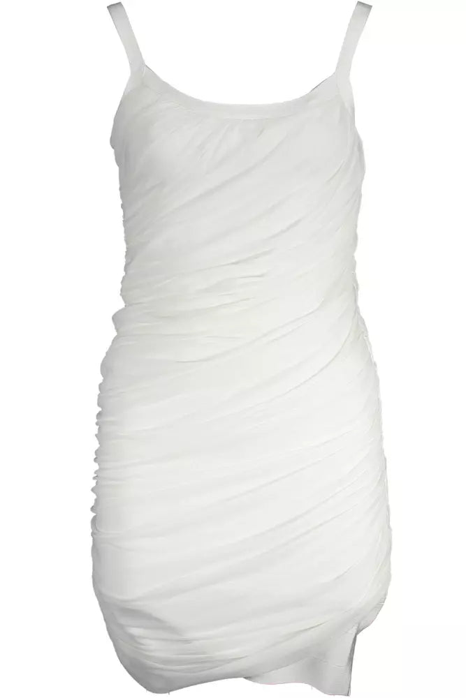 Marciano by Guess Elegant White Tank Dress with Zip Accent Marciano by Guess