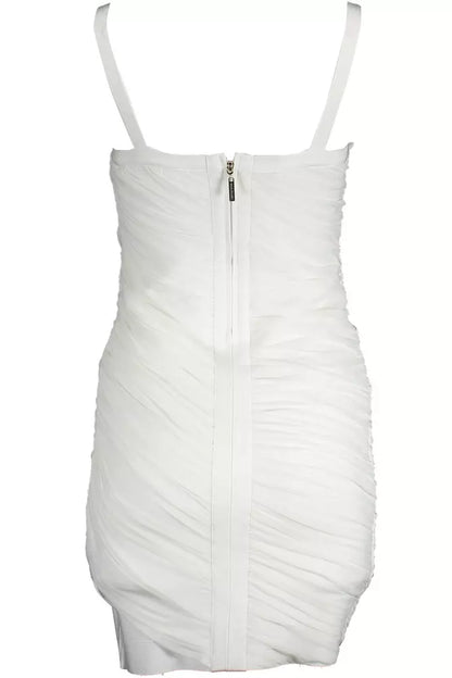 Marciano by Guess Elegant White Tank Dress with Zip Accent Marciano by Guess