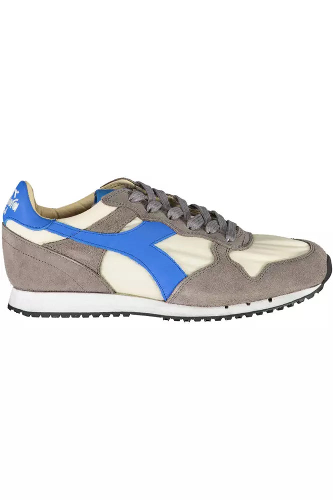 Diadora Chic Gray Leather Blend Sneakers Diadora