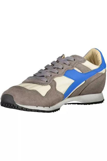 Diadora Chic Gray Leather Blend Sneakers Diadora