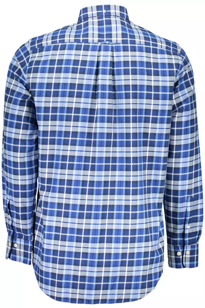 Gant Classic Blue Cotton Long Sleeve Shirt Gant