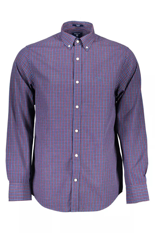 Gant Elegant Blue Regular Fit Long Sleeve Shirt Gant