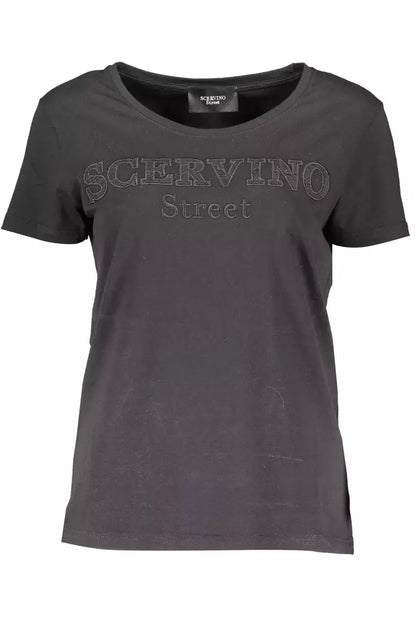 Scervino Street Chic Embroidered Logo Tee with Contrasting Accents Scervino Street