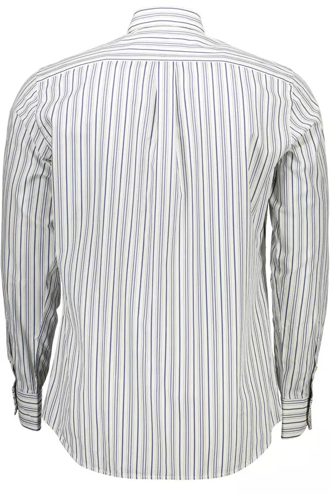 Harmont & Blaine Elegant White Cotton Shirt with Logo Detail Harmont & Blaine