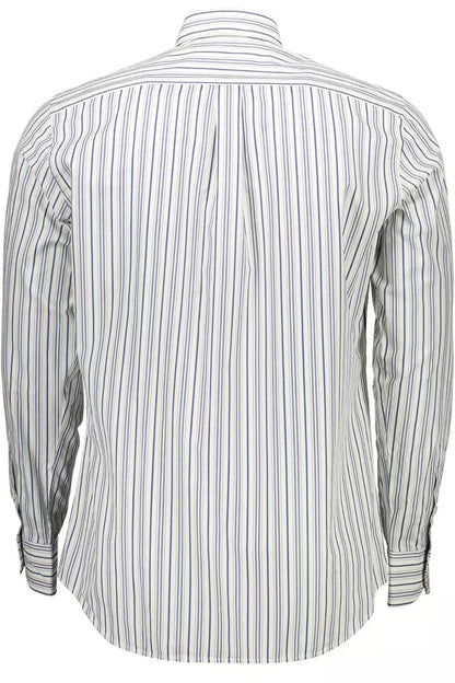 Harmont & Blaine Elegant White Cotton Shirt with Logo Detail Harmont & Blaine