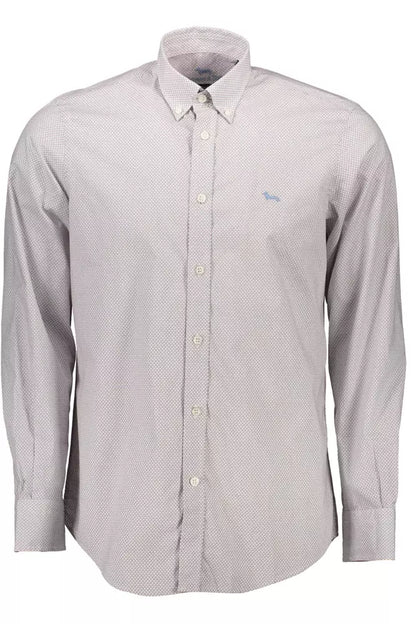 Harmont & Blaine Elegant White Cotton Long Sleeve Shirt Harmont & Blaine