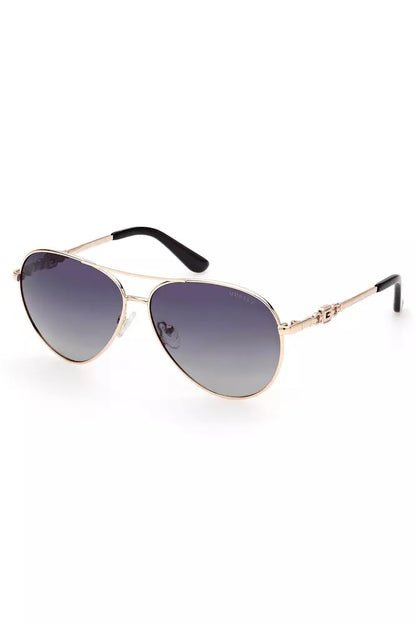 Guess Jeans Chic Teardrop Metal Frame Sunglasses Guess Jeans