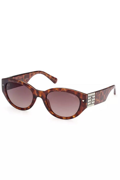 Guess Jeans Chic Teardrop Brown Lens Sunglasses Guess Jeans