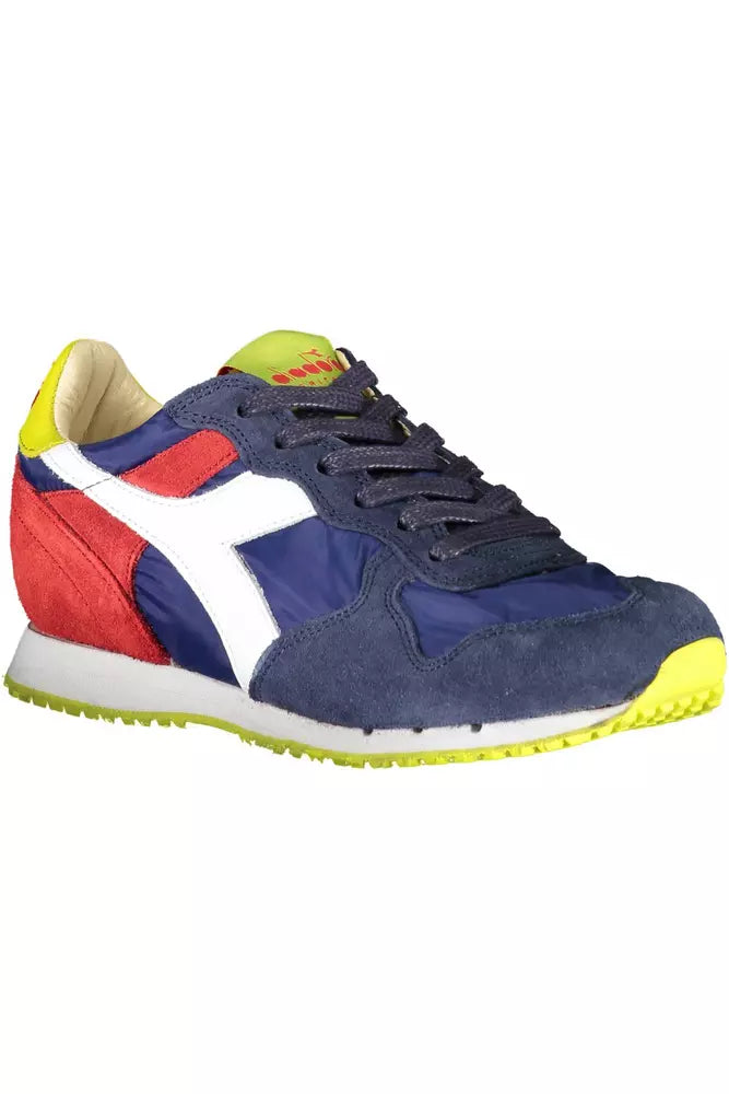 Diadora Elegant Blue Contrasts Lace-Up Sneaker Diadora