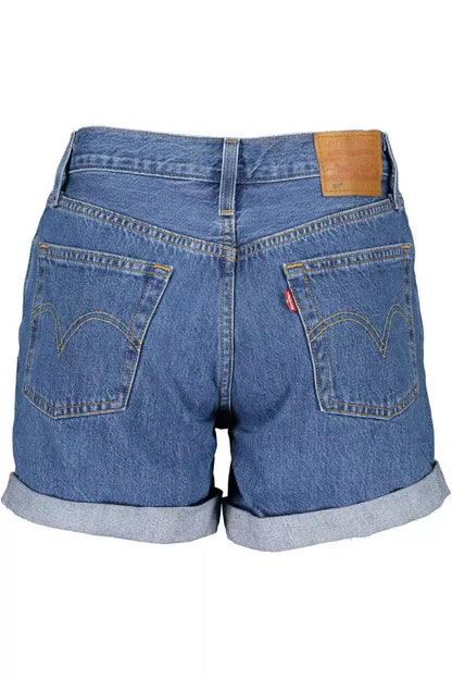 Levi's Chic Blue Cotton Denim Shorts Levi's