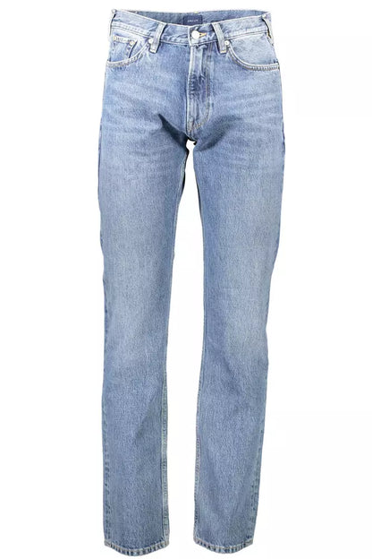 Gant Light Blue Cotton Classic 5-Pocket Jeans Gant