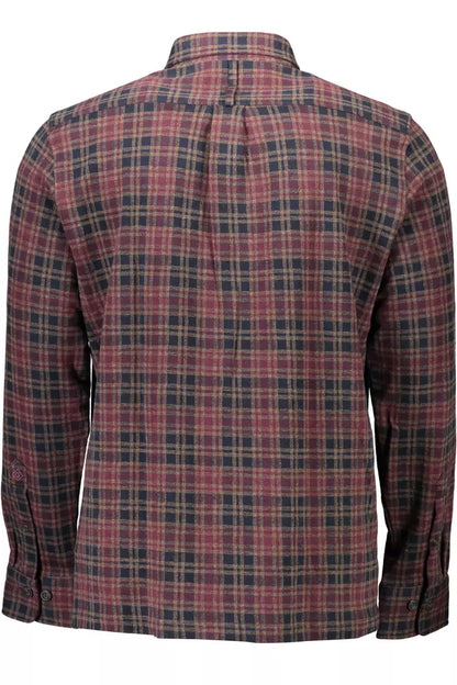 Gant Elegant Long-Sleeved Brown Cotton Shirt Gant