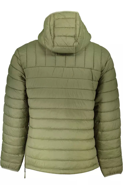 Napapijri Eco-Conscious Hooded Green Jacket Napapijri