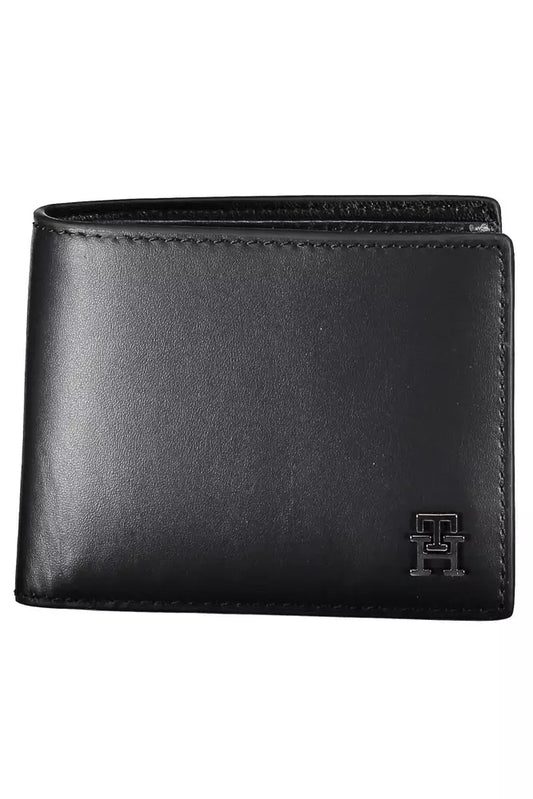 Tommy Hilfiger Black Leather Men Wallet