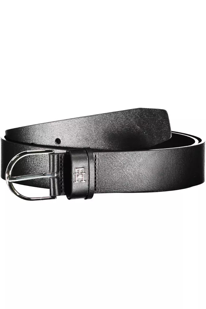 Tommy Hilfiger Black Leather Women Belt