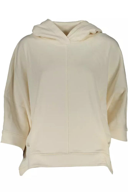 North Sails Chic White Hooded Sweatshirt with Organic Fibers North Sails