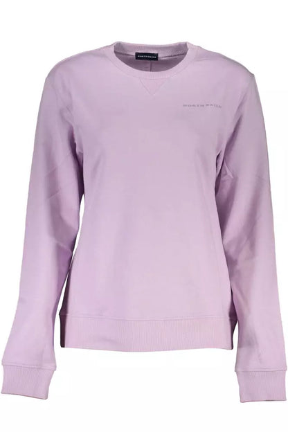 North Sails Chic Purple Organic Cotton Sweatshirt North Sails