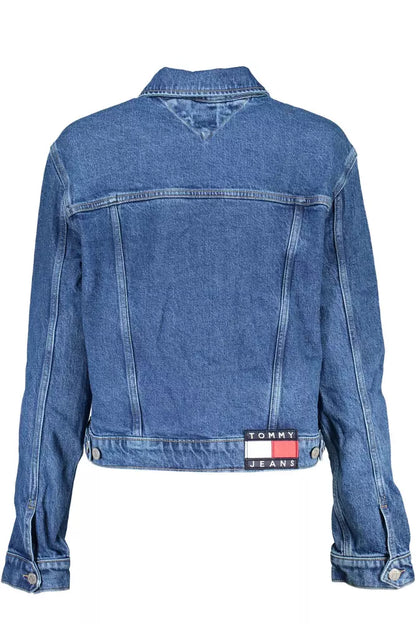 Tommy Hilfiger Blue Cotton Women Jacket