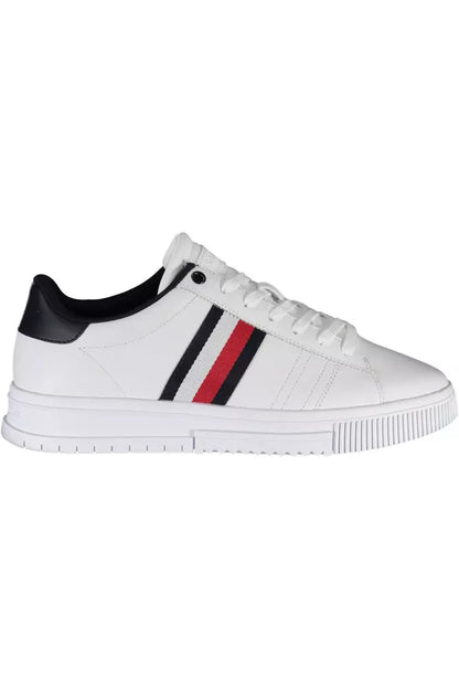 Tommy Hilfiger White Leather Mens Sneaker