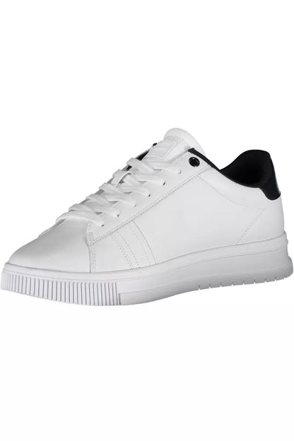 Tommy Hilfiger White Leather Mens Sneaker