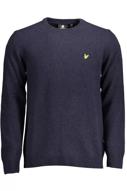 Lyle & Scott Classic Blue Wool Blend Sweater Lyle & Scott