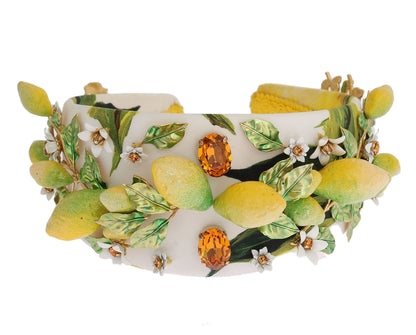 Dolce & Gabbana Sicilian Lemon Crystal Diadem Tiara Dolce & Gabbana