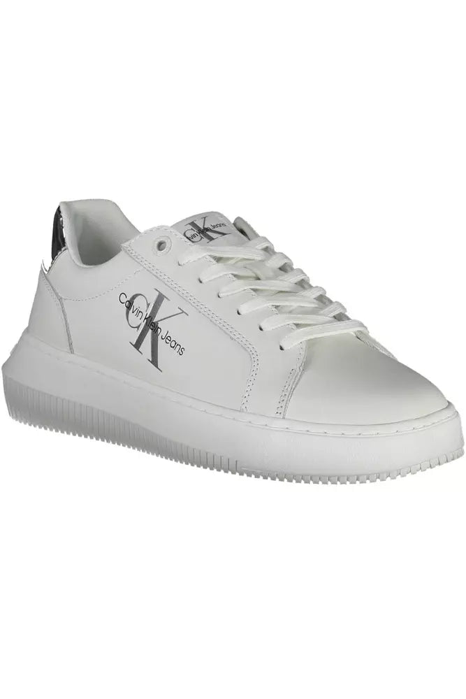 Calvin Klein White Leather Women Sneaker