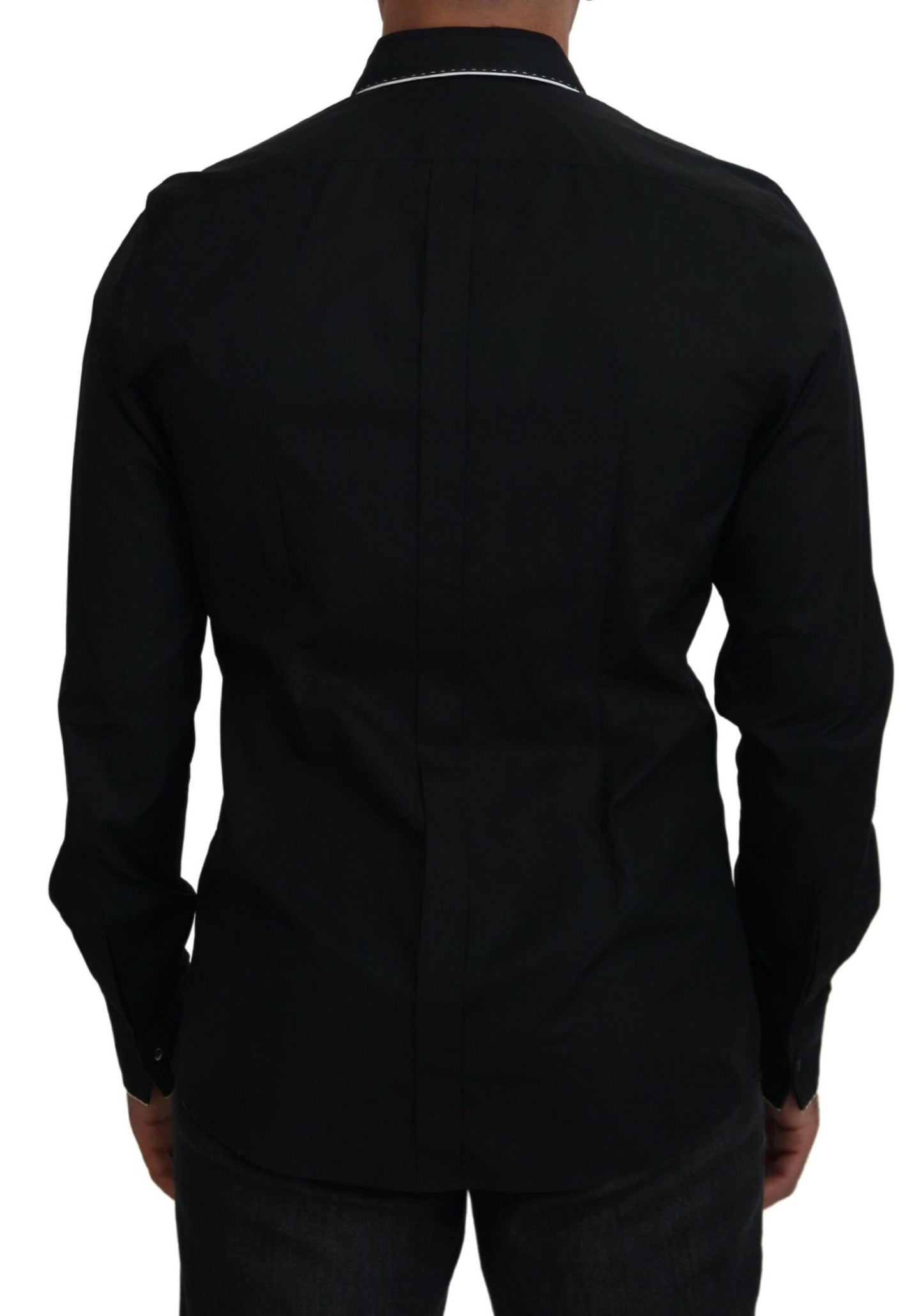 Dolce & Gabbana Elegant Slim Fit Tuxedo Dress Shirt Dolce & Gabbana