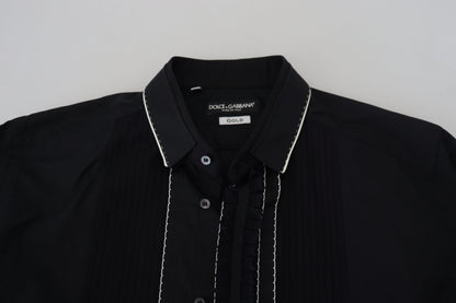 Dolce & Gabbana Elegant Slim Fit Tuxedo Dress Shirt Dolce & Gabbana