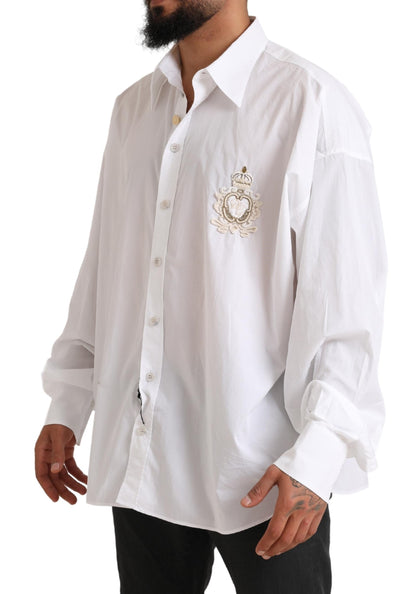 Dolce & Gabbana Elegant White Cotton Formal Shirt Dolce & Gabbana