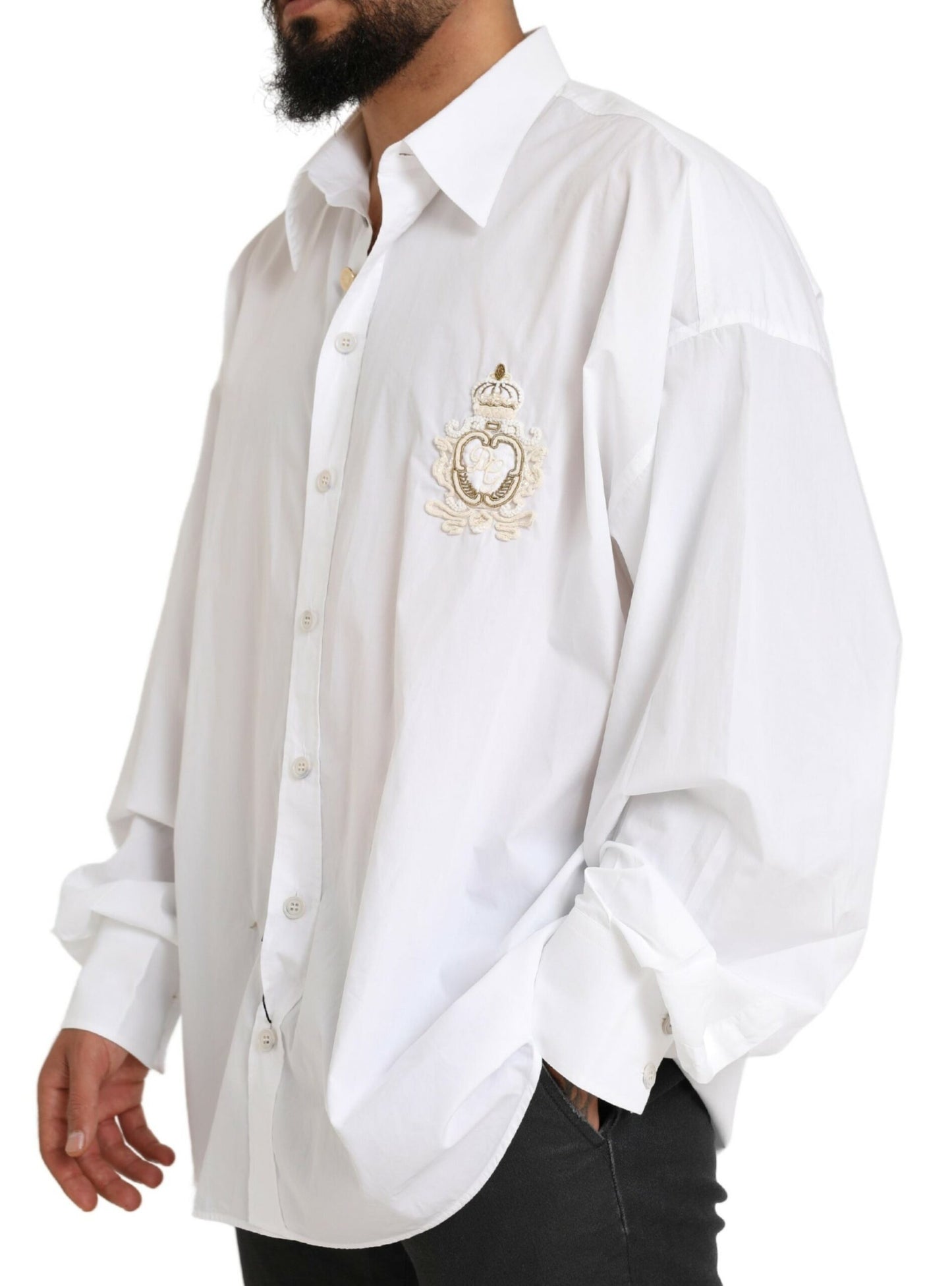 Dolce & Gabbana Elegant White Cotton Formal Shirt Dolce & Gabbana