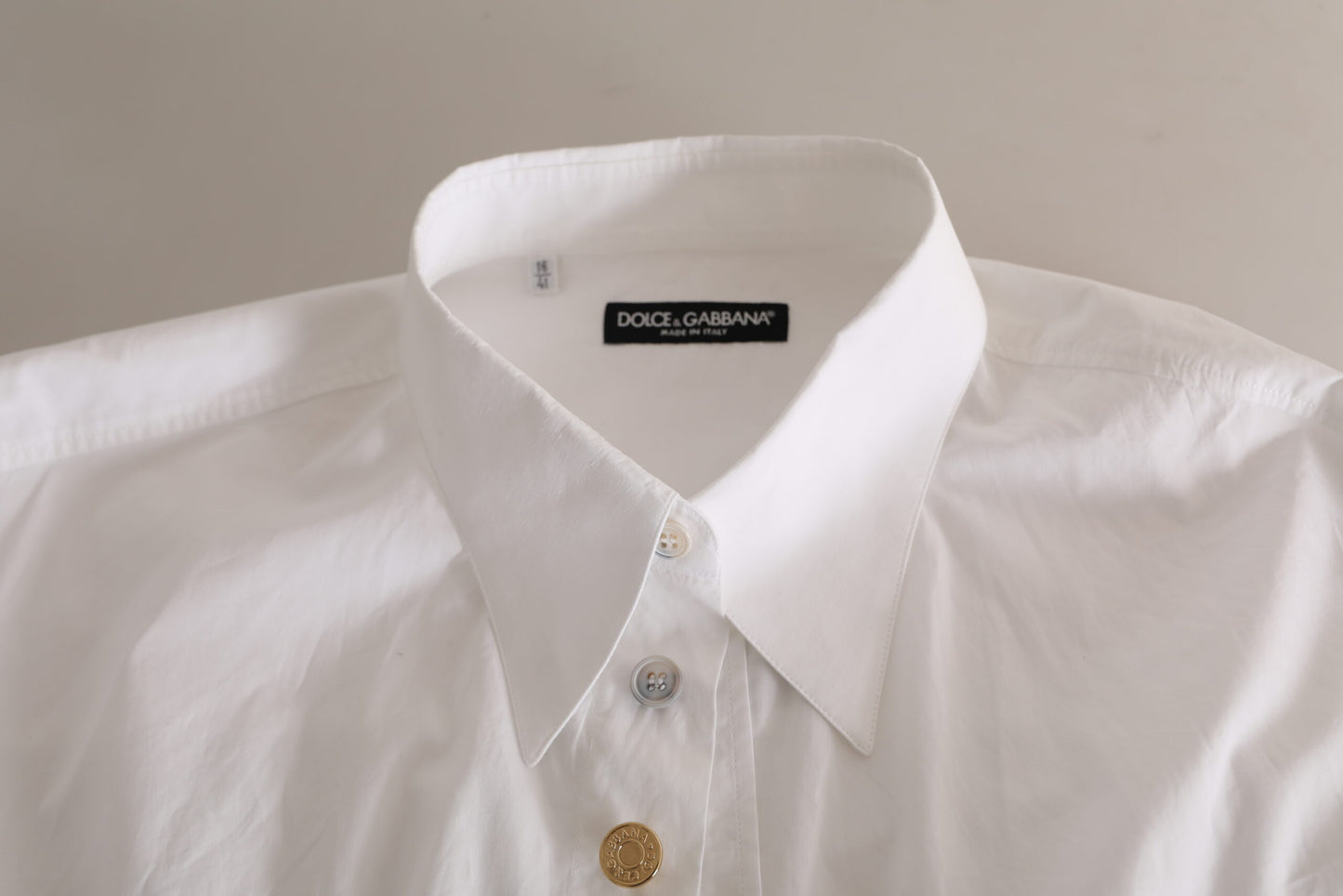 Dolce & Gabbana Elegant White Cotton Formal Shirt Dolce & Gabbana