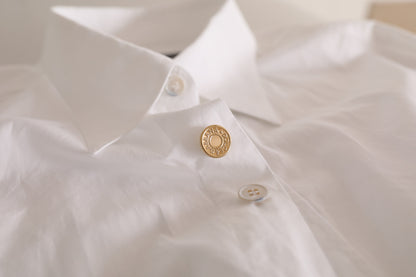 Dolce & Gabbana Elegant White Cotton Formal Shirt Dolce & Gabbana