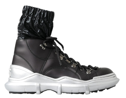 Dolce & Gabbana Black High Top Sneaker Bootie Dolce & Gabbana