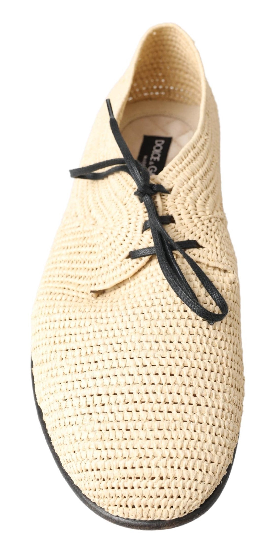 Dolce & Gabbana Chic Beige Derby Lace-Up Casual Men's Shoes Dolce & Gabbana