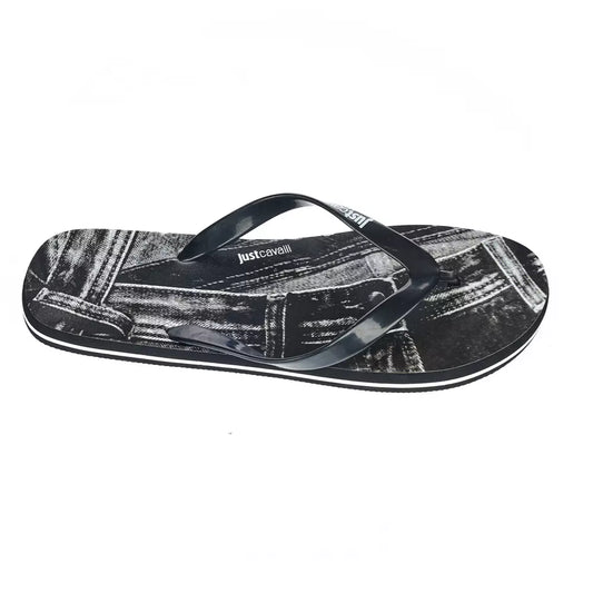 Just Cavalli Black EVA Men's Sandal Just Cavalli