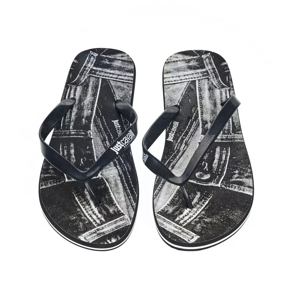 Just Cavalli Black EVA Men's Sandal Just Cavalli