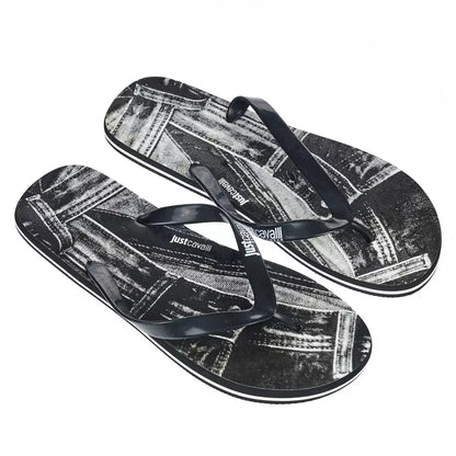 Just Cavalli Black EVA Men's Sandal Just Cavalli