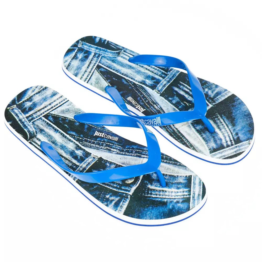 Just Cavalli Light Blue EVA Mens Sandal Just Cavalli