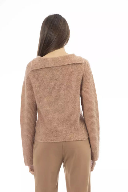 Alpha Studio Beige Polyamide Women Sweater Alpha Studio