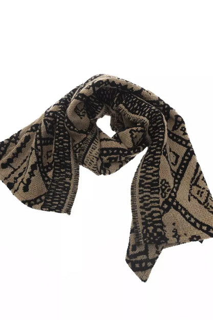 Alpha Studio Brown Acetate Women Scarf Alpha Studio