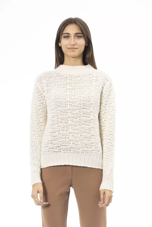 Alpha Studio White Polyamide Women Sweater Alpha Studio